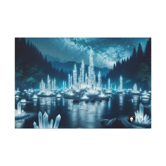 "Crystal Grove: Starlit Reflections" - The Alien Canva