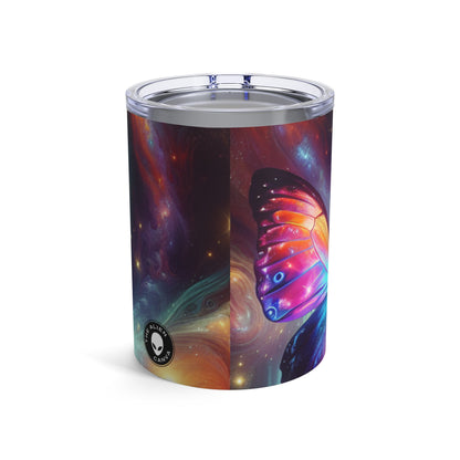 "Mariposa galáctica: un espectáculo cósmico" - Vaso Alien de 10 oz