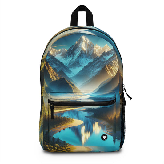 "Serenity's Palette: A Sunset Symphony" - The Alien Backpack Photorealism