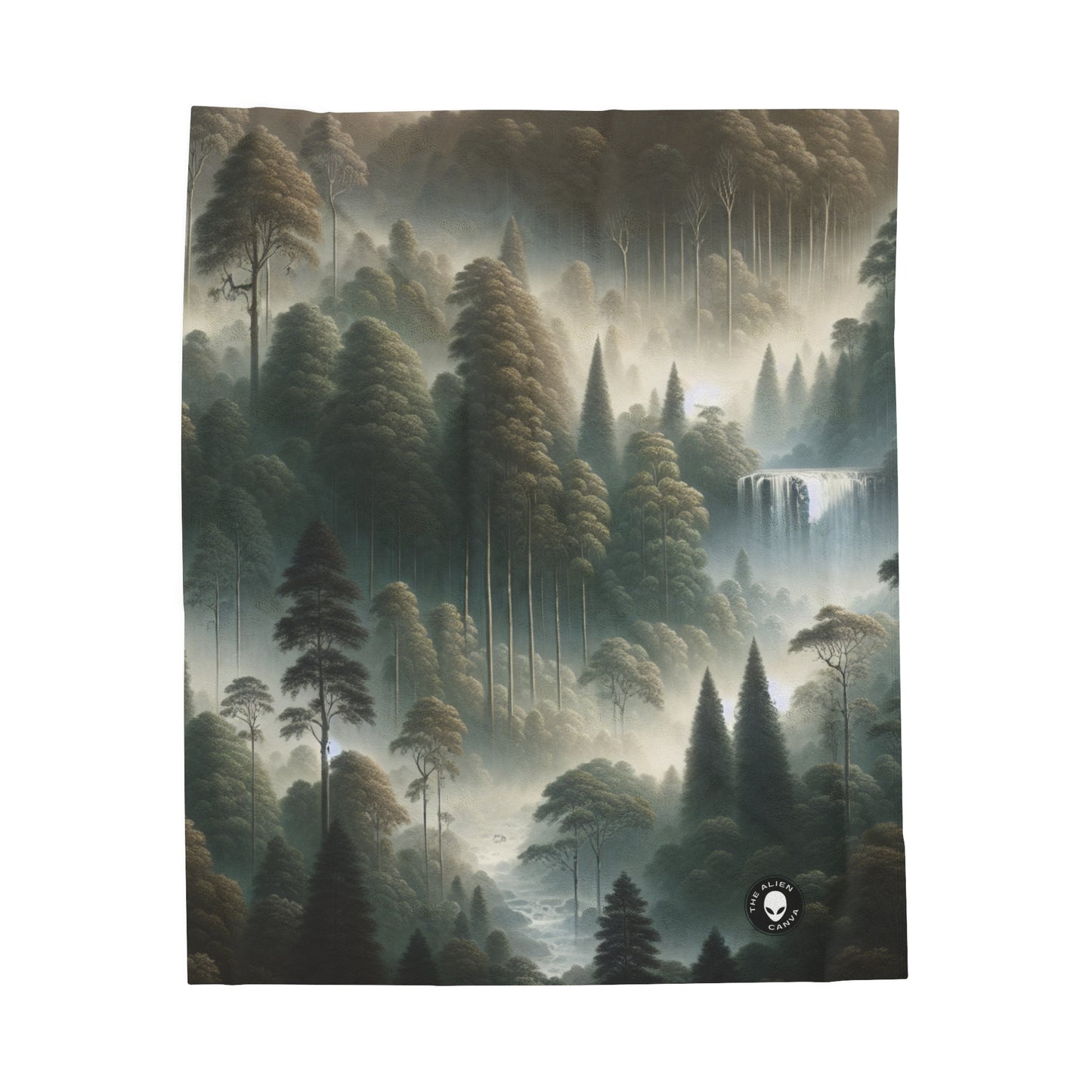 "Misty Forest Retreat" - The Alien Velveteen Plush Blanket