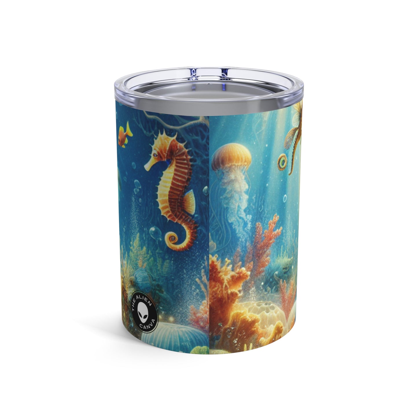 « Sérénité ensoleillée : un royaume sous-marin magique » - Le verre Alien Tumbler 10oz