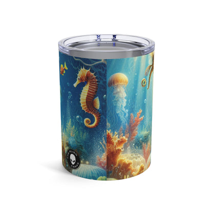 « Sérénité ensoleillée : un royaume sous-marin magique » - Le verre Alien Tumbler 10oz