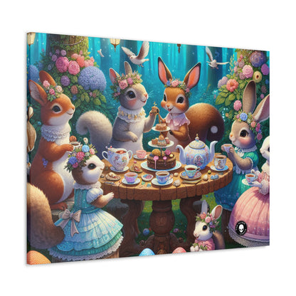 "Enchanted Tea Party in the Woodland Glade" - The Alien Canva