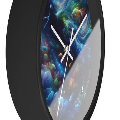 "Enchantment Under the Stars: A Mystical Underwater Journey" - The Alien Wall Clock