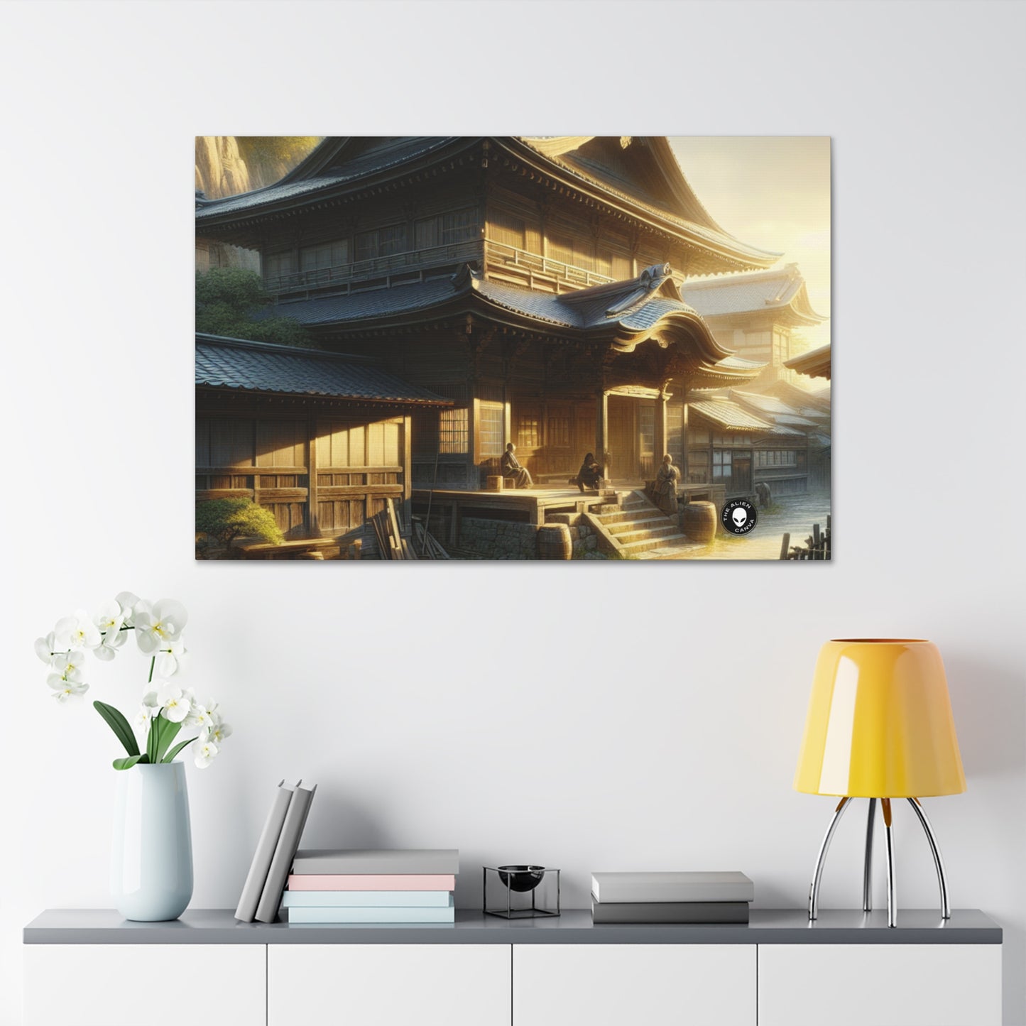 "Golden Hour Bliss: Paisaje de realismo fotográfico" - The Alien Canva Photographic Realism