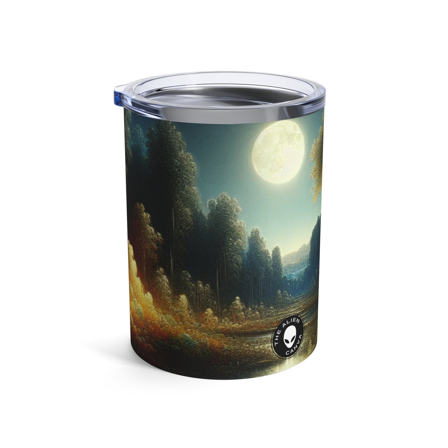 "Luz y oscuridad a la luz de la luna" - The Alien Tumbler 10oz Postimpresionismo