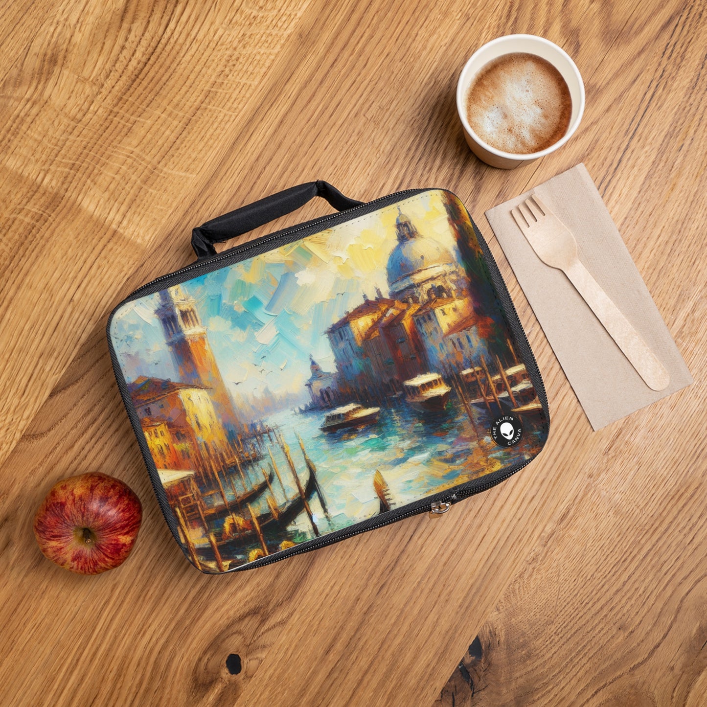 "Serenity in the City: Capturing the Golden Hour"- The Alien Lunch Bag Impressionism