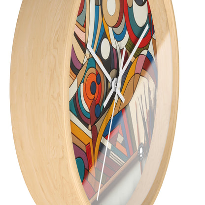 "Nightlife Chaos: A Dynamic Abstract Tribute to the City's Vibrant Energy" - The Alien Wall Clock Abstract Art