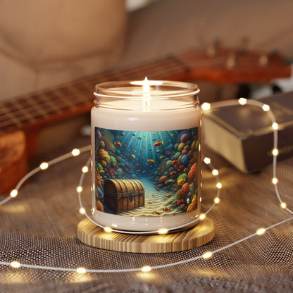 "Beneath the Waves: Treasure in the Coral Reef" - The Alien Scented Soy Candle 9oz