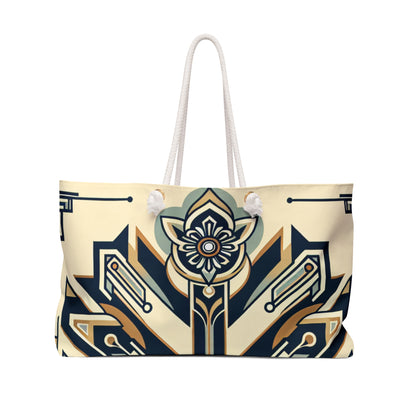 "Glamorous Nights: An Art Deco Cityscape" - The Alien Weekender Bag Art Deco