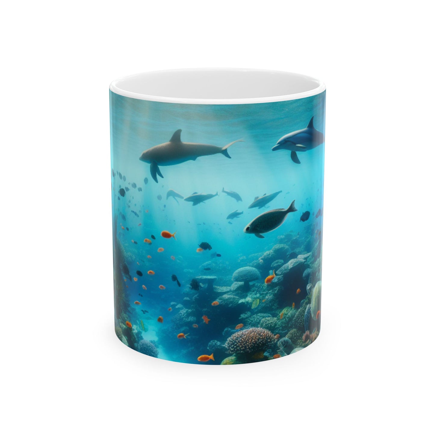 Taza de cerámica "Sinfonía submarina" - El extraterrestre 11oz