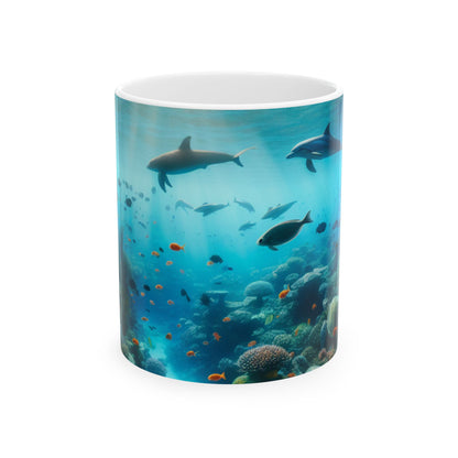 « Symphonie sous-marine » – La tasse en céramique Alien 11 oz