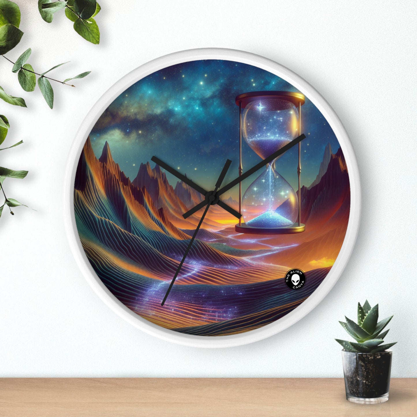 "Starry Sands of Time" - The Alien Wall Clock