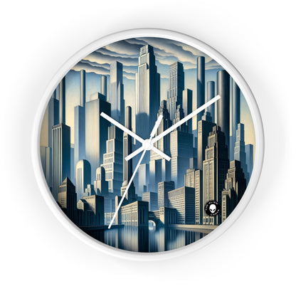 "Modern Metropolis: A Precisionism Perspective" - The Alien Wall Clock Precisionism