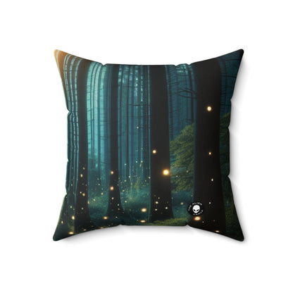 "Enchanted Night"- The Alien Spun Polyester Square Pillow