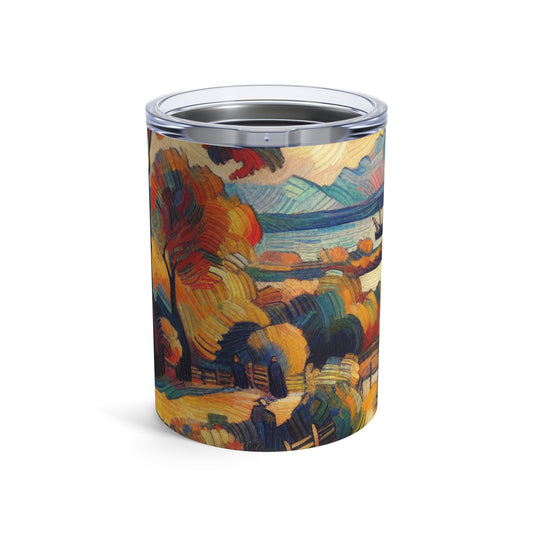 "Nature's Kaleidoscope: A Vivid Fauvism Exploration of the Animal Kingdom" - The Alien Tumbler 10oz Fauvism