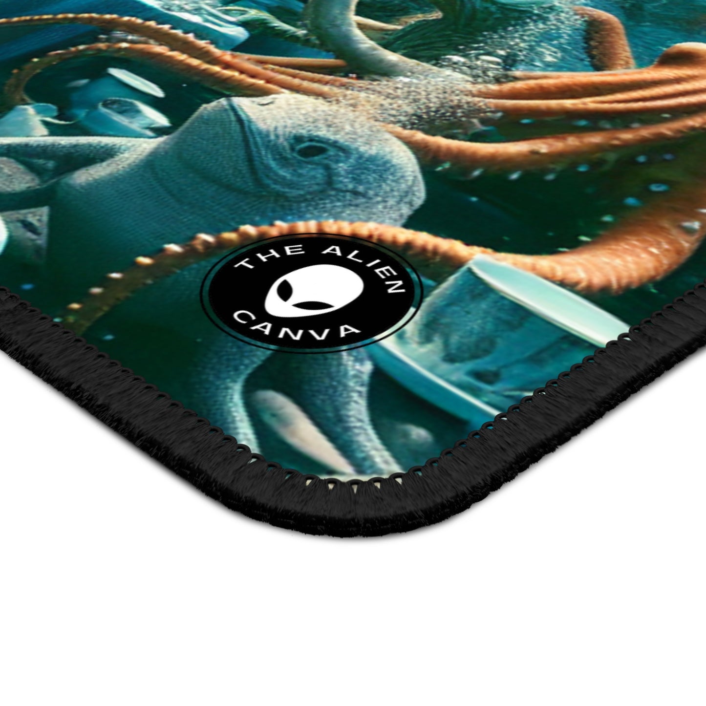 « L'heure du thé dans la mer bleue profonde » - Le tapis de souris de jeu Alien