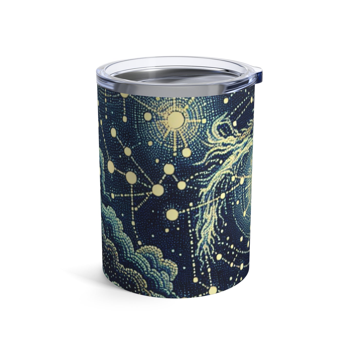 "Dotting the Heavens" - El vaso alienígena estilo puntillismo de 10 oz