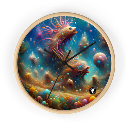 "Enchanting Aquatic Dreamscape" - The Alien Wall Clock