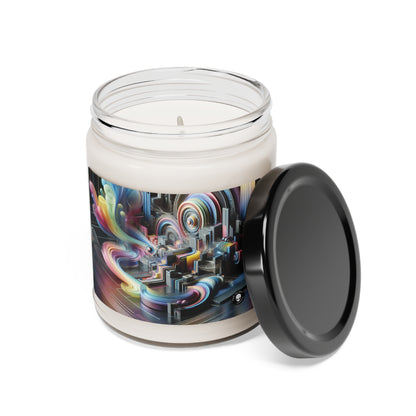 "Neon Nights: A Futuristic Urban Dream" - The Alien Scented Soy Candle 9oz Digital Art