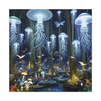 "Jellyfish Grove: A Luminescent Fantasy Forest" - The Alien Canva