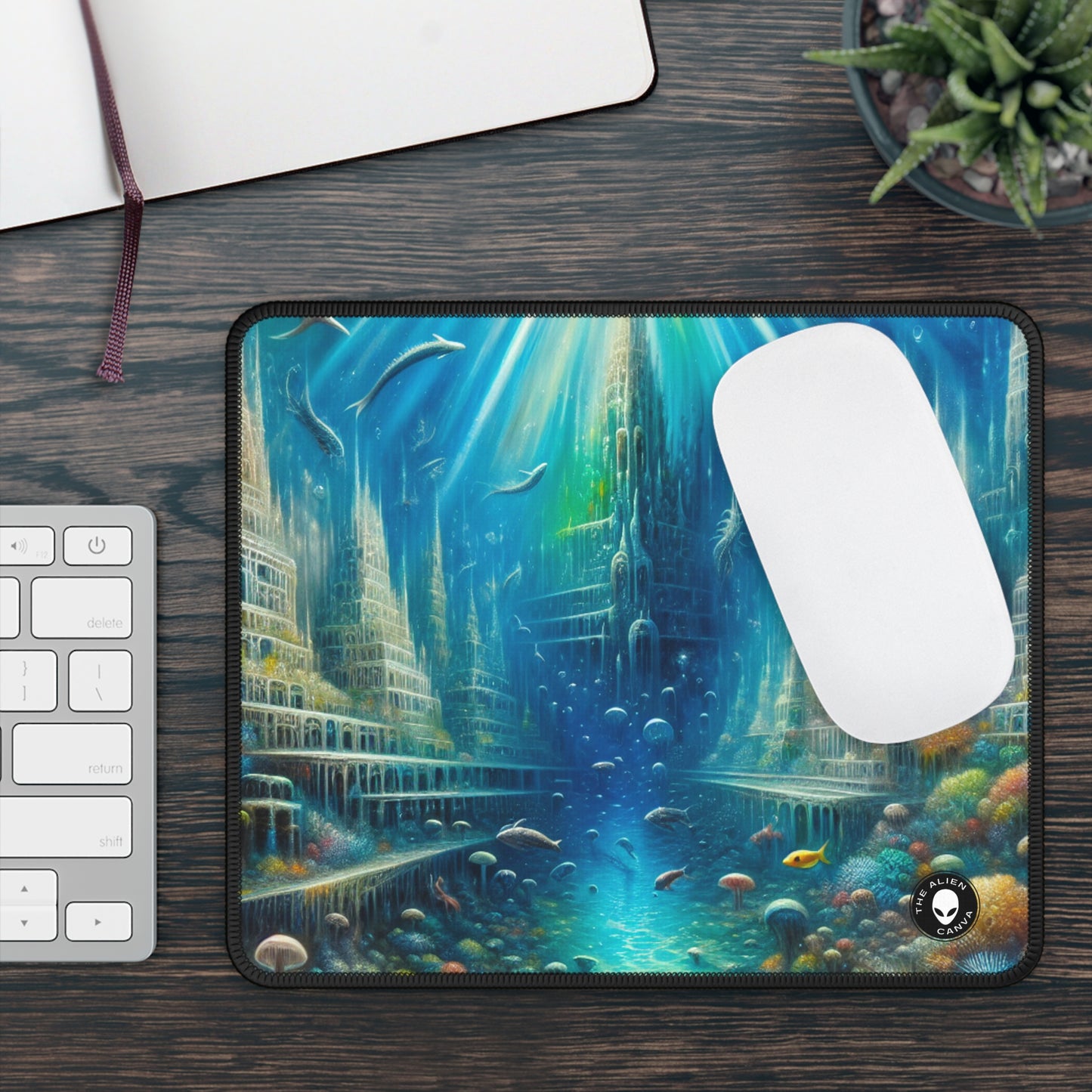 "Enchanted Underwater City" - The Alien Gaming Mouse Pad