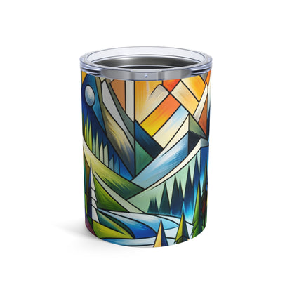 "Cubic Naturalism" - The Alien Tumbler 10oz Cubism Style