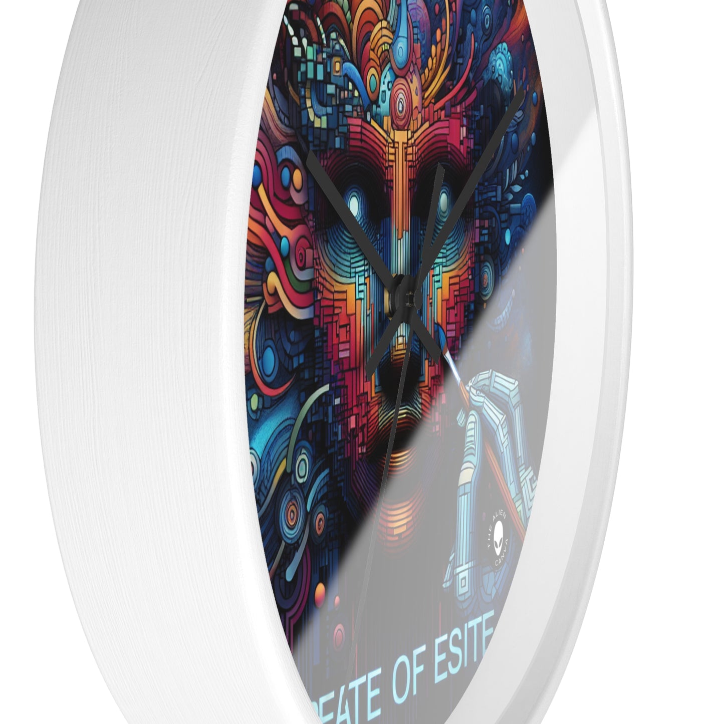 "Bosque Encantado: Una Obra Maestra del Arte Digital" - The Alien Wall Clock Digital Art