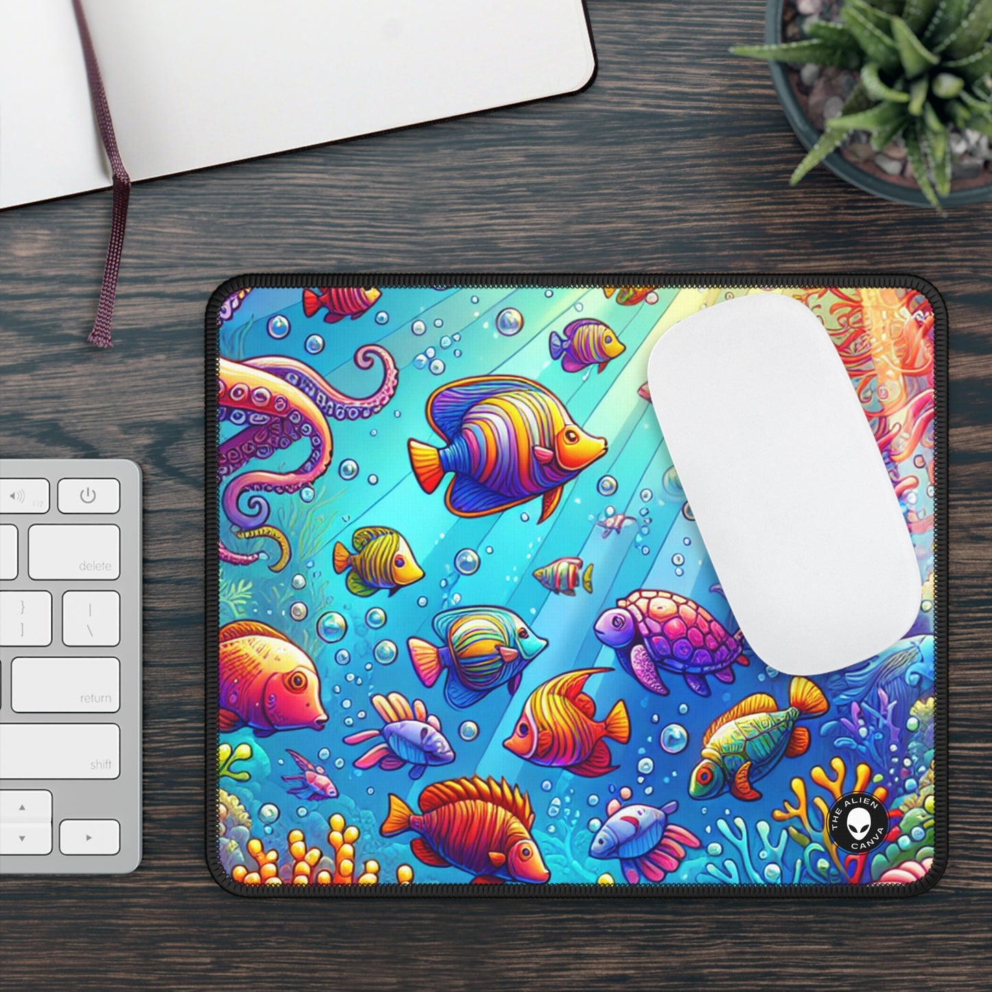 "Seaside Soiree: A Dance Party Under the Sea" - The Alien Gaming Mouse Pad