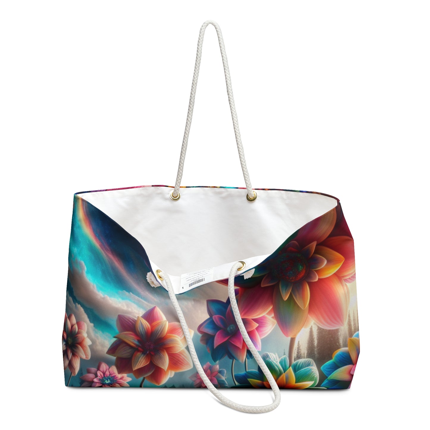 "Enchanted Waters: A Floral Dreamland" - The Alien Weekender Bag