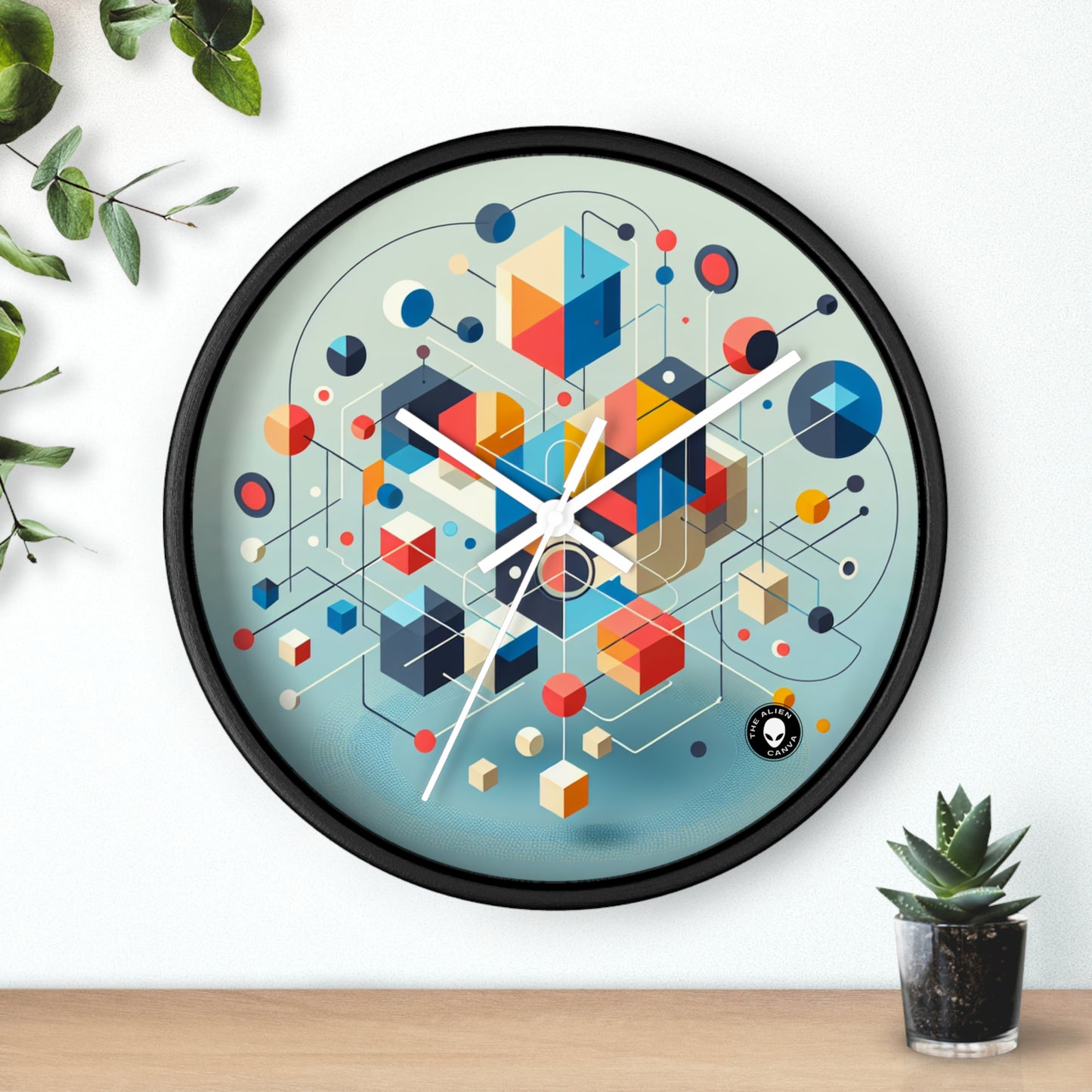 "Utopie collaborative : une fresque murale d'espoir et d'harmonie" - The Alien Wall Clock Relational Art