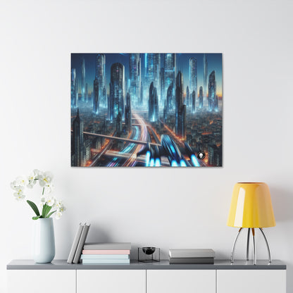 "Neon Skyline: paisajes urbanos del futuro" - The Alien Canva