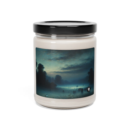 "Misty Twilight : Un voyage tonaliste vers une sérénité silencieuse" - La bougie de soja parfumée Alien 9oz Tonalism