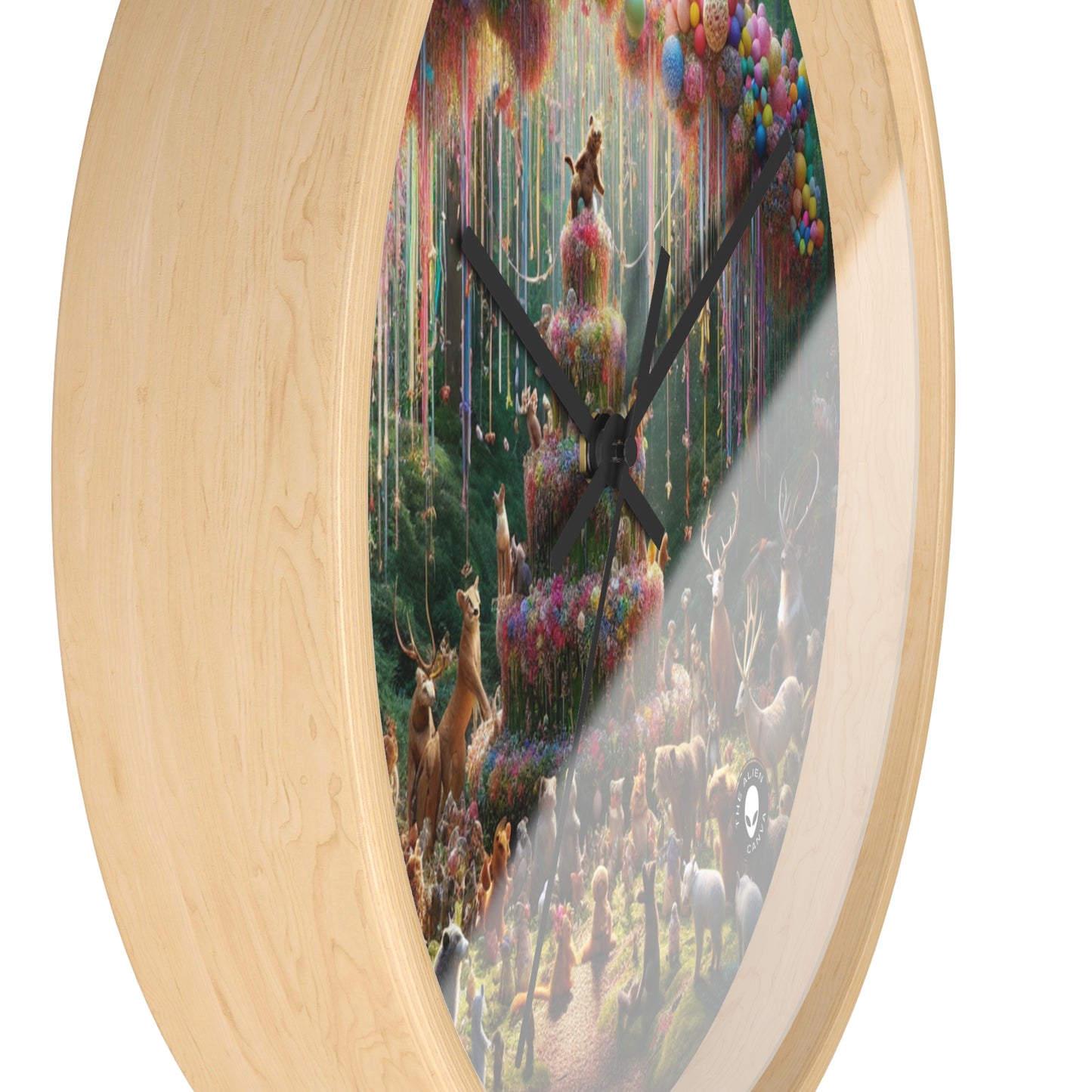 "Forest Fiesta" - The Alien Wall Clock