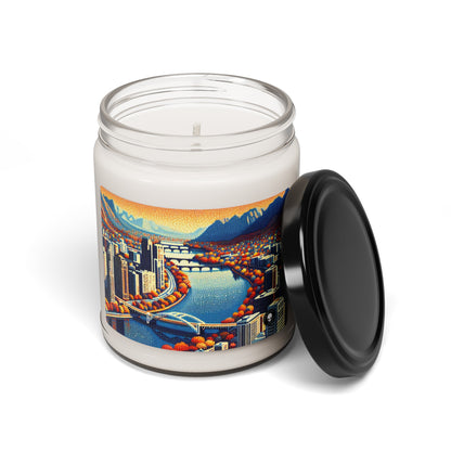 "Twilight Dotted Serenity" - The Alien Scented Soy Candle 9oz Pointillism