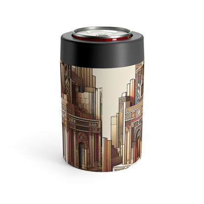 "Deco Ruins: Geometric Art in an Ancient Setting" - The Alien Can Holder Art Deco Style