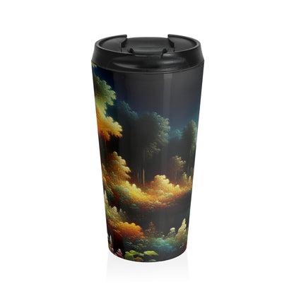 "Light and Dark in the Moonlight" - The Alien Stainless Steel Travel Mug Post-Impressionism