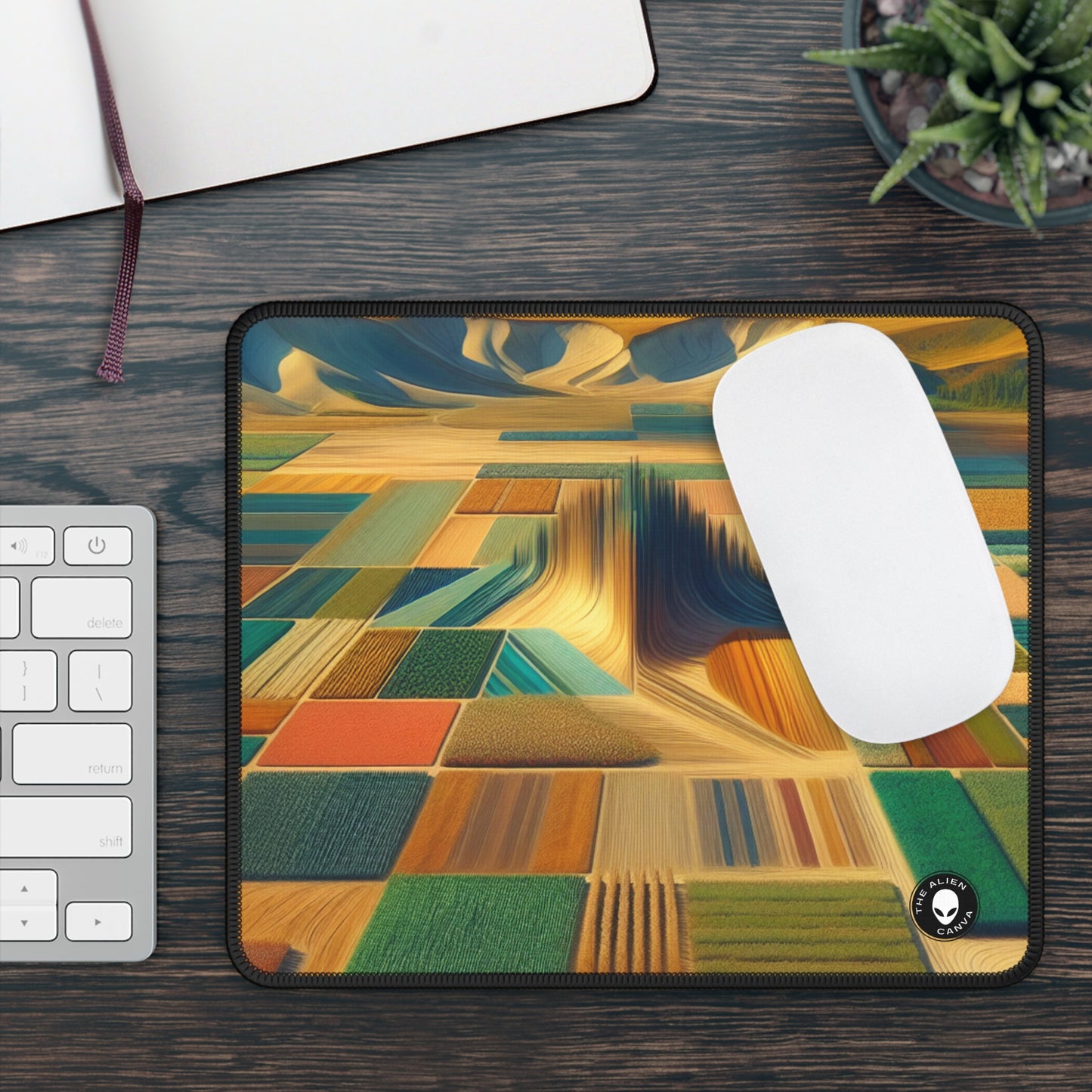 "Forest Mandala: Nature's Harmony" - The Alien Gaming Mouse Pad Land Art