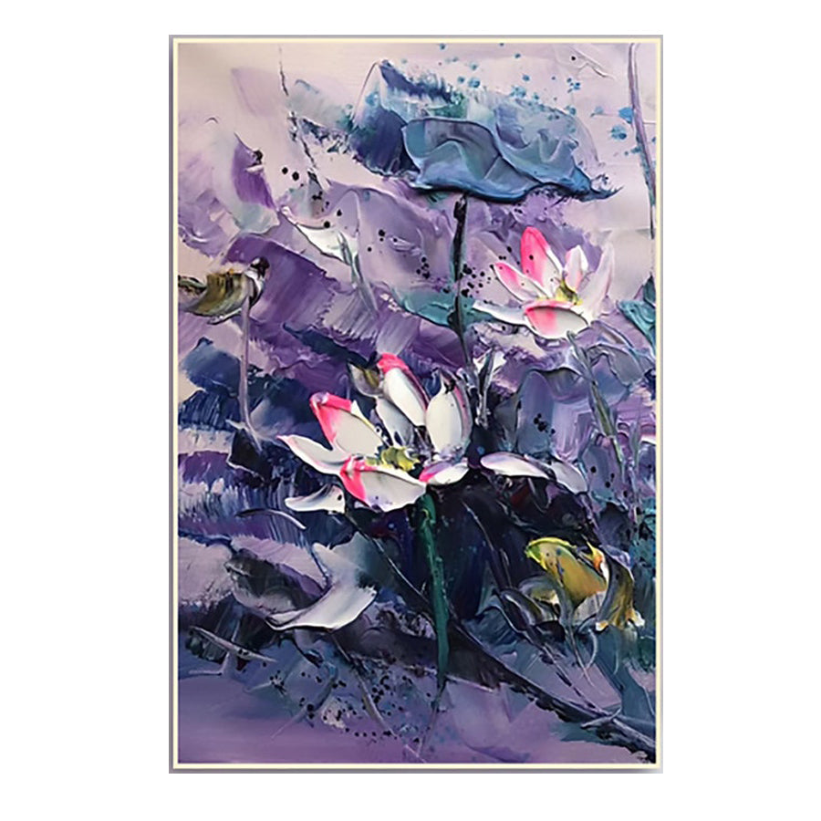 Handmade Floral Oil On Canvas Painting Home Decoration Poster