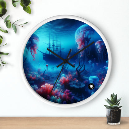 "Jellyfish Haven: A Surreal Underwater World" - The Alien Wall Clock