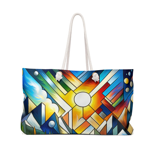 "Cubic Naturalism" - The Alien Weekender Bag Cubism Style