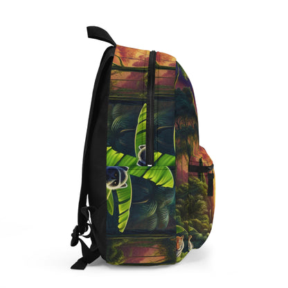 "Dusk in the Jungle: A Wild Encounter" - The Alien Backpack