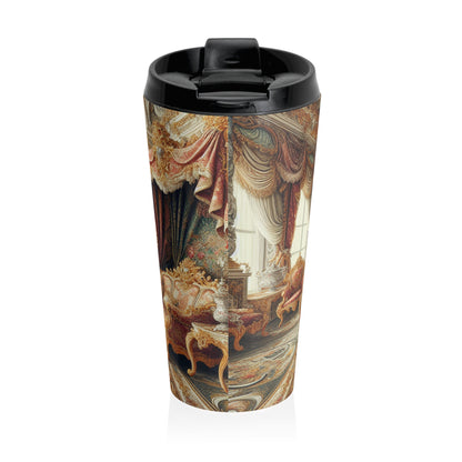"Enchanted Court Symphony" - The Alien Stainless Steel Travel Mug Baroque Style