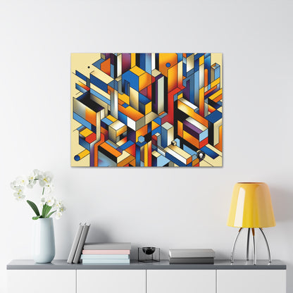 "Metropolis Pulse" - The Alien Canva Cubo-Futurism