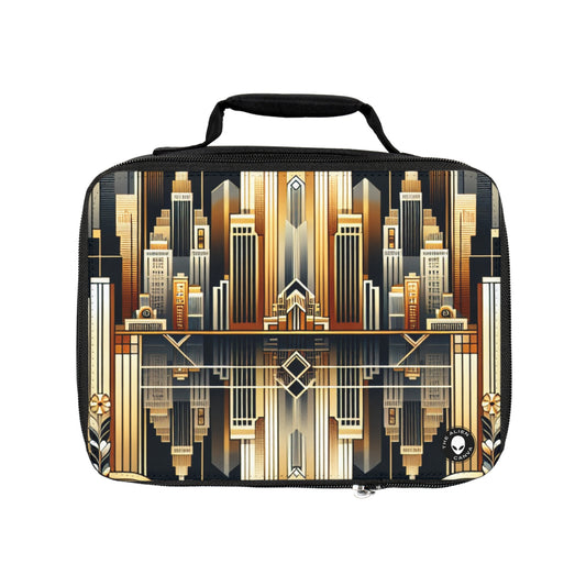 "Luxe Deco: Artistic Elegance at The Grand Hotel"- The Alien Lunch Bag Art Deco
