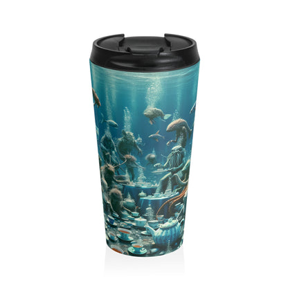 "Tea Time in the Deep Blue Sea" - The Alien Stainless Steel Travel Mug