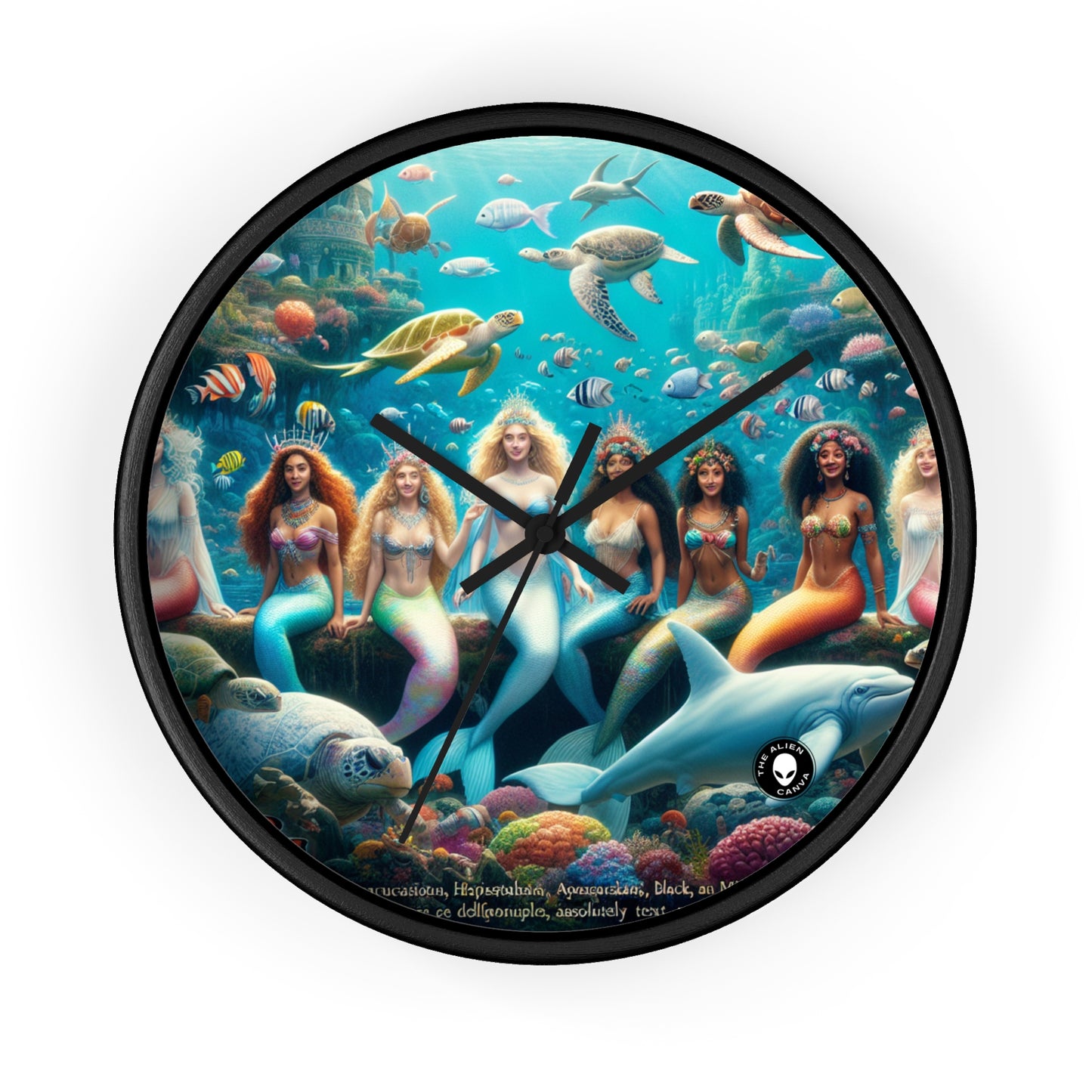 "Dive into the Enchanted Abyss: A Mermaid's Paradise" - The Alien Wall Clock