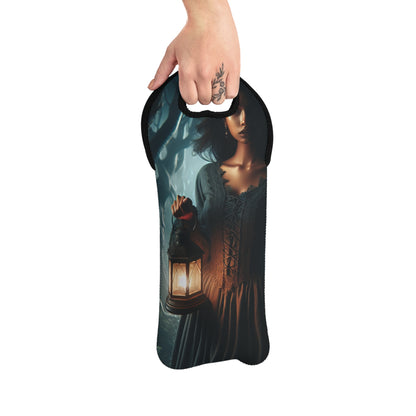 "Ready for Battle in the Twisted Woods" - The Alien Wine Tote Bag Gothic Art Style