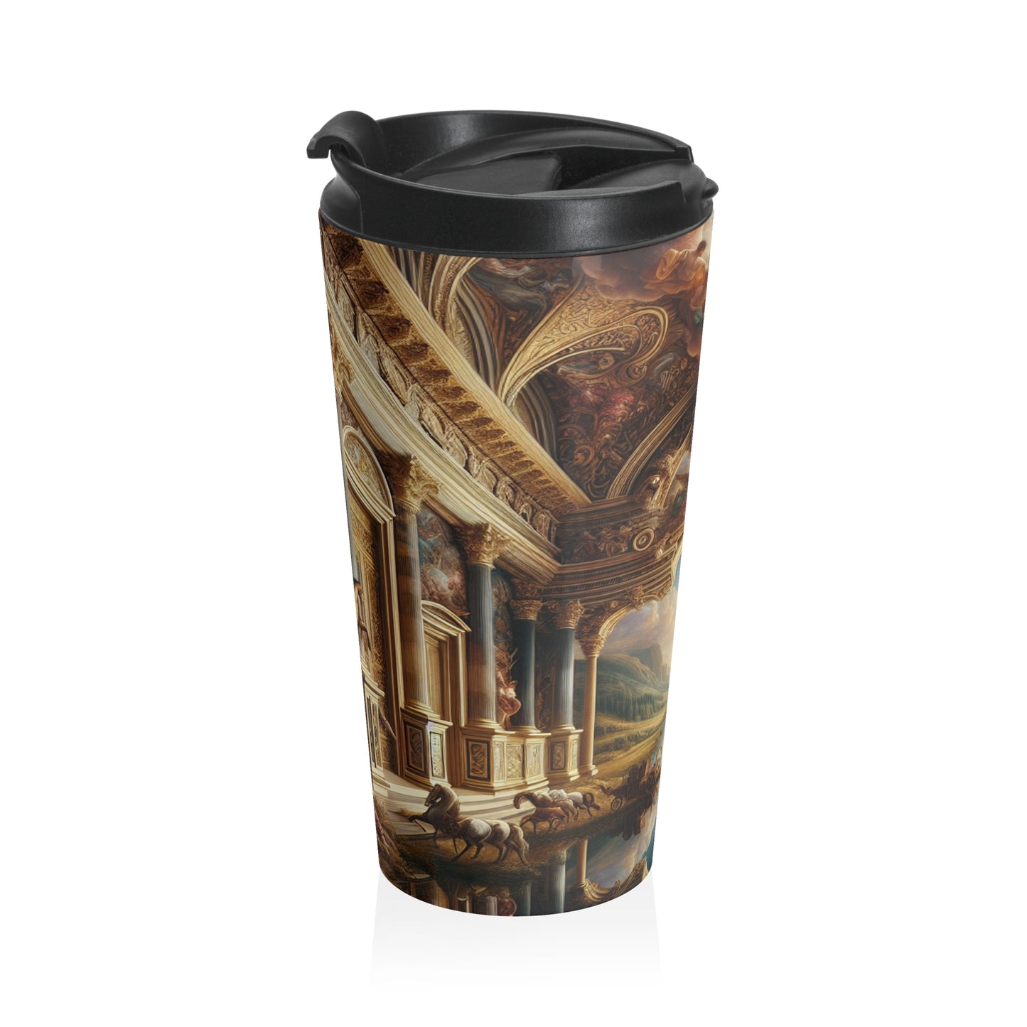 "A Neo-Renaissance Odyssey: A Modern Panorama" - The Alien Stainless Steel Travel Mug Renaissance Art