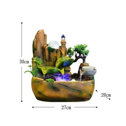 Rockery Feng Shui Wheel Zhaocai Fountain Living Room Indoor Desktop